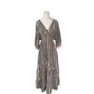 Bali Queen Kaftan Maxi Tie Dye Dress - One Size